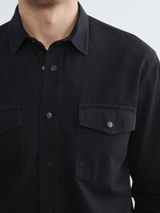 Regular Fit Erkek Jean G?mlek