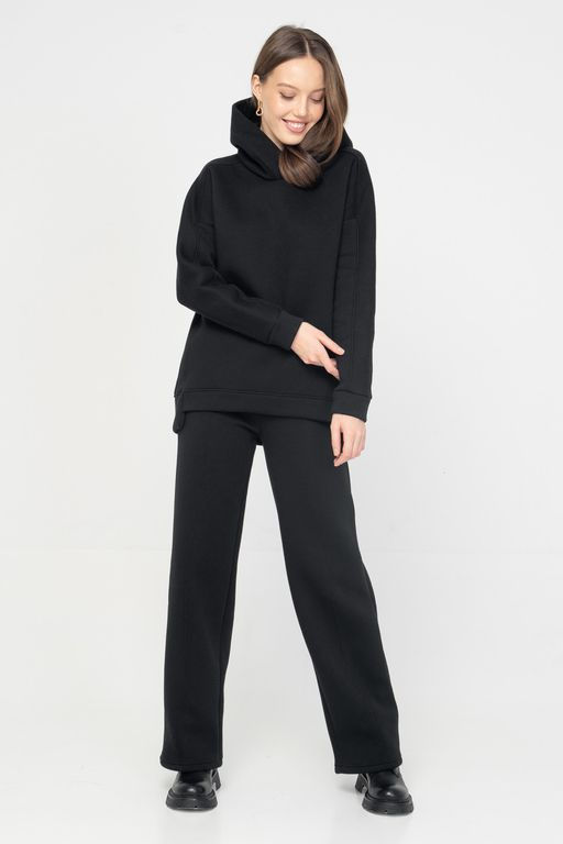 Стильные утепленные брюки палаццо Футер 3-х нитка начес - Solo mio фото 26