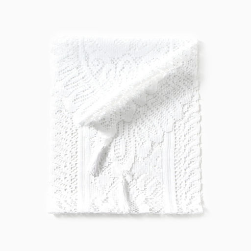 Дорожка «Доляна. Ажур», белая, 33×137 см, 100% п/э