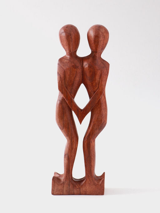 Сувенир Пара Танец, 30?12?4.5 см, дерево, коричневый