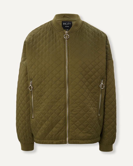 Стеганая куртка-бомбер - Incity фото 2