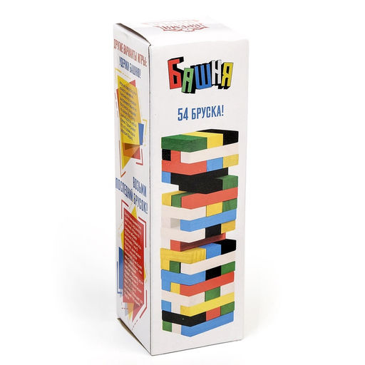 Настольная игра на баланс «Падающая башня», 54 бруска