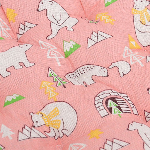 Лежак для животных Мишка в облаках, 40 х 40 х 10 см, розовый - Пижон фото 4