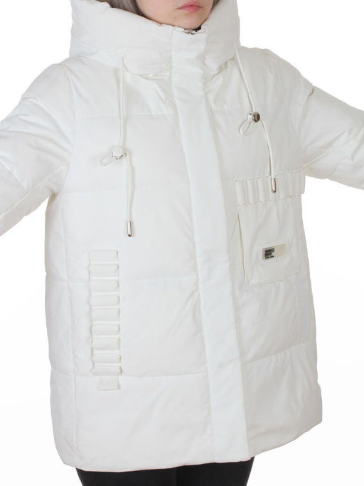 YR-6616 WHITE Куртка зимняя женская (150 гр. холлофайбер)