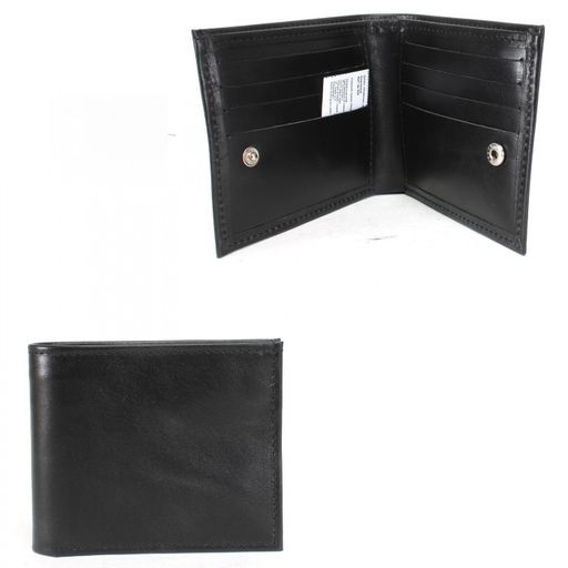 Портмоне мужское Croco-ПР-902 натуральная кожа 1 отд, 10 карм, черный пулл-ап (254) 231852