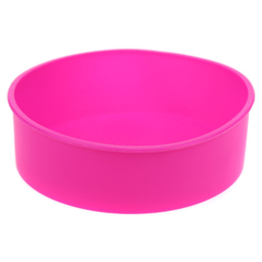 Форма силиконовая для выпекания "Вафелька" д20см h6см, цвета микс (Китай)