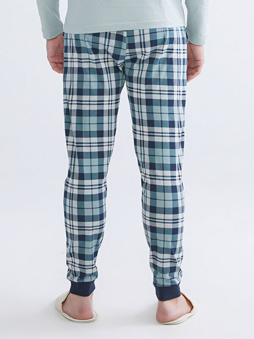 Standart Kal?p Ekose Erkek Pijama Alt