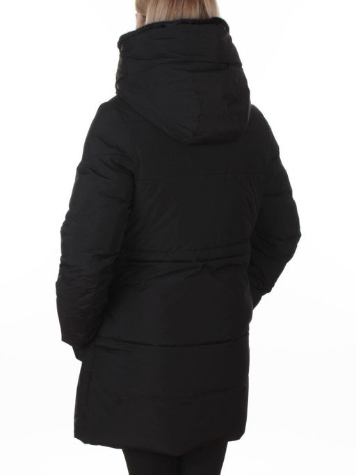 8379 BLACK Куртка зимняя женская (200 гр. холлофайбер)