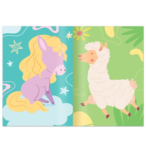 Книга с наклейками Поняшки и милашки. Создай свою милашку, 12 стр., 68 наклеек