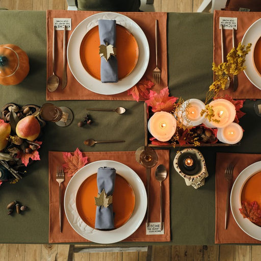 Набор салфеток Этель Kitchen, цвет оранжевый, 30х40 см - 2 шт, 100% хлопок, саржа 220 г/м2  фото 6