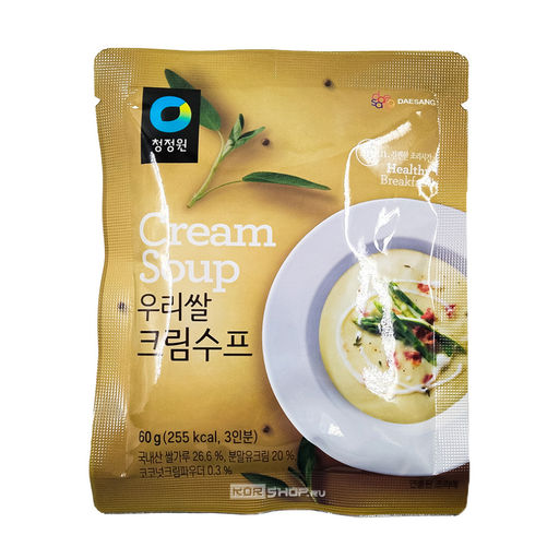 Крем-суп сливочный на основе рисовой муки Cream Soup Daesang, Корея, 60 г Акция