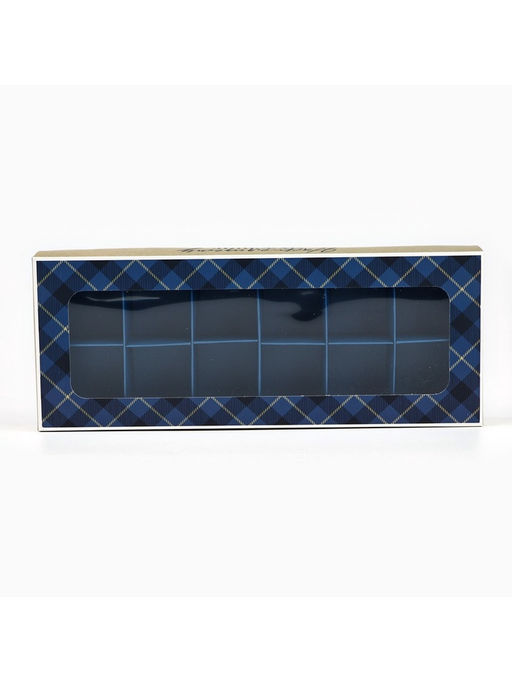 Цена за 5 шт. Коробка складная под 12 конфет Настоящему мужчине, 3.8?10.5?26.5 см