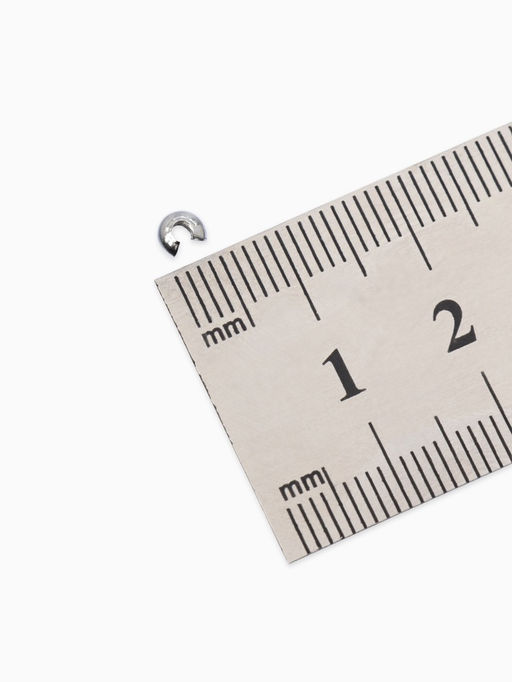 Цена за 2 шт. Набор для создания украшений "База" тросик, кримпы, шапочка, протектор, кольца, 61 пред, цв серебро