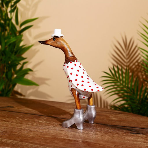 Сувенир «Утка в летнем наряде», 27 см, дерево