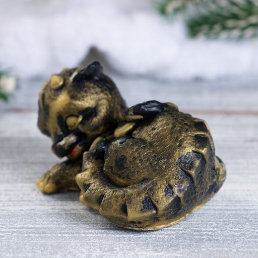 Фигурное мыло Дракончик лежит коричневое, 70гр - Мыльные штучки фото 2