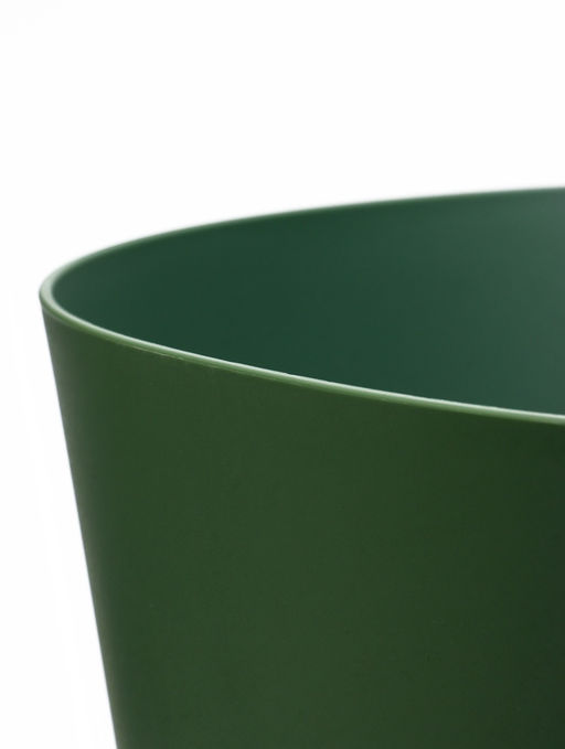 Горшок для цветов «Гранд», 15 л, d=29.5 см, h=31 см, пластиковый, с прикорневым поливом, зелёный