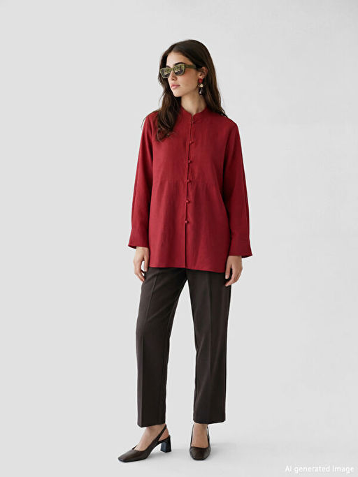 Hakim Yaka Oversize Kad?n G?mlek Tunik