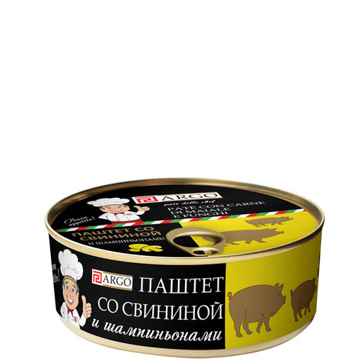 Паштет со свининой и шампиньонами Pate’ dello chef , 250гр