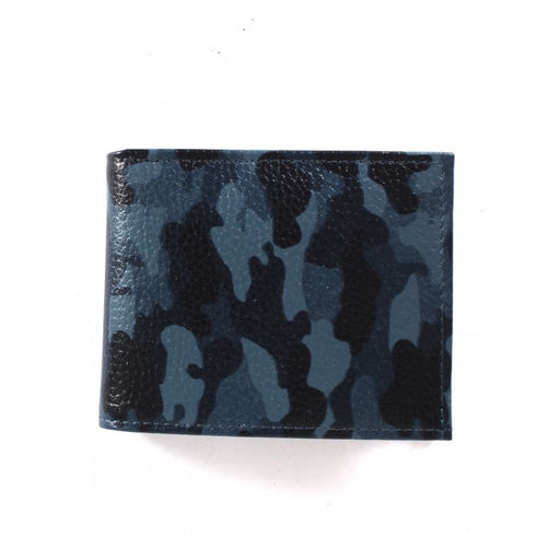 Портмоне мужское Croco-ПР-900 натуральная кожа 1 отд, 10 карм, синий флотер камуфляж (126) 264553  фото 2