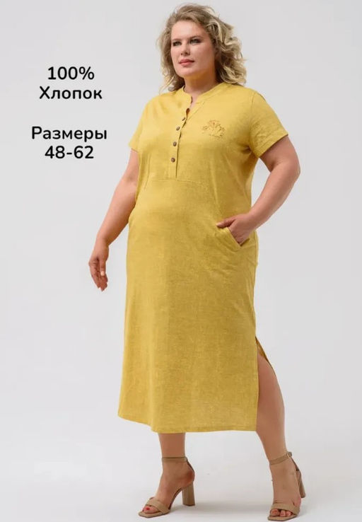 Платье  Лён Хлопок 100% - Оптима фото 65