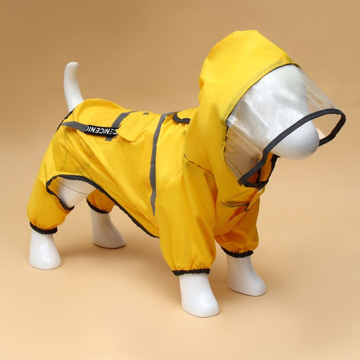 Комбинезон для собак, демисезонный с козырьком, размер 3ХL (ДС 50, Ог 67, ОШ 51 см), жёлтый - Simaland фото 10