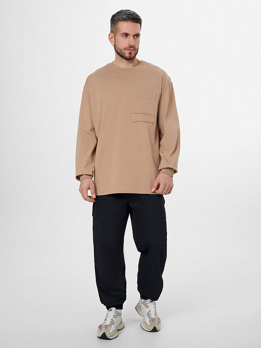 Лонгслив мужской бежевый - Mark formelle фото 3