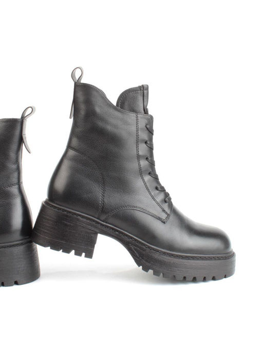 04-M3-1478 BLACK Ботинки зимние женские (натуральная кожа, натуральный мех) - Фабричный китай фото 14