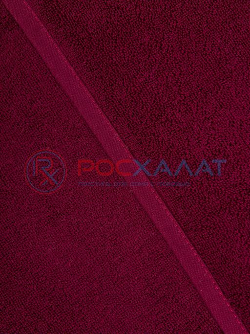 Махровое полотенце без бордюра темно-бордовое ПМ-122 70х140