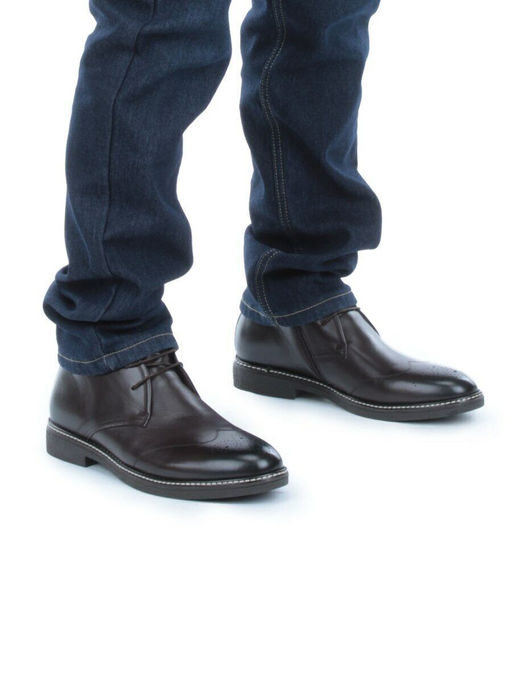 01-H9053-B1-SW5 BROWN Ботинки демисезонные мужские (натуральная кожа) - Фабричный китай фото 16