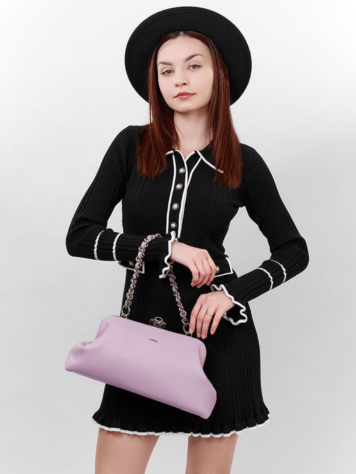 LACCOMA сумка Паола-Л815-фиалковый эко кожа хлопок