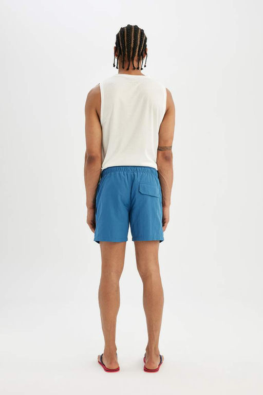 Короткие шорты для плавания на сетчатой подкладке - Defacto фото 6