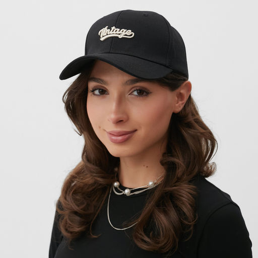 Кепка MINAKU Vintage, чёрная, размер 56-58