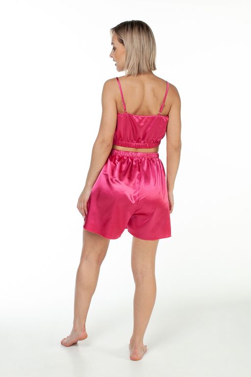 Шорты женский атлас 803/02/Фуксия - Rise фото 9