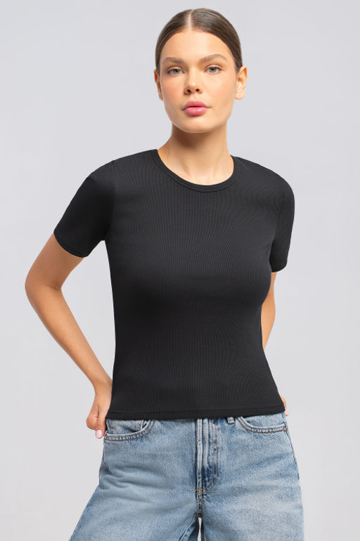 Арт.3203/5 Футболка женская 42-48 (4 шт) Цвет:черный