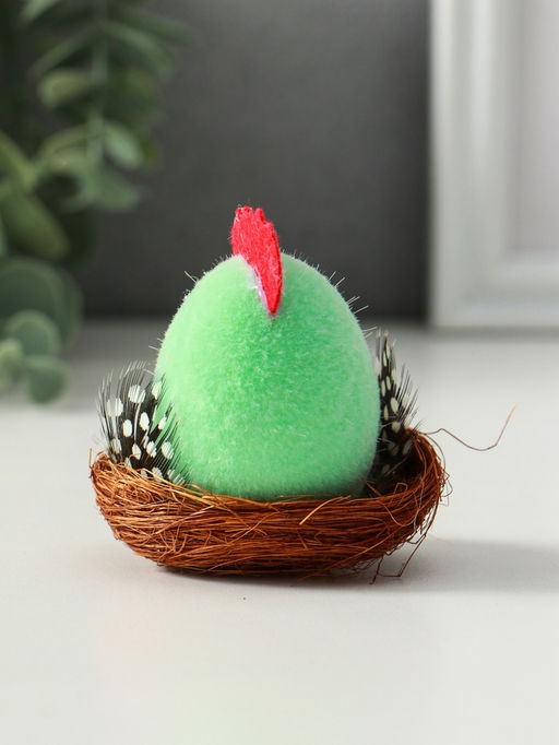 Цена за 2 шт. Фигурка пасхальная Цыплёнок в гнезде, 5?5?7.5 см