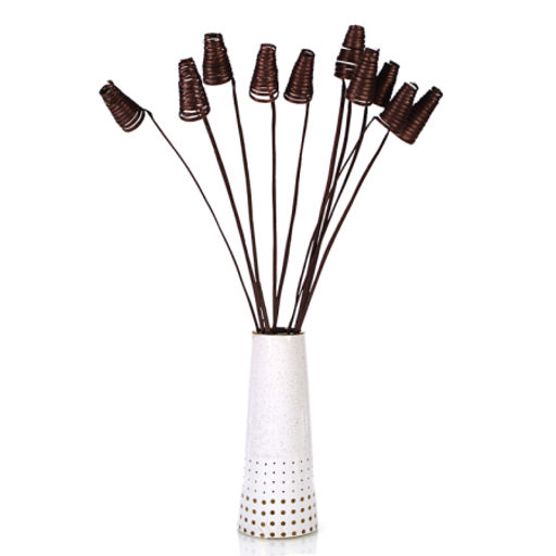 Сухоцвет набор 10 штук 70 см коричневый / №14 /уп 300/ спираль