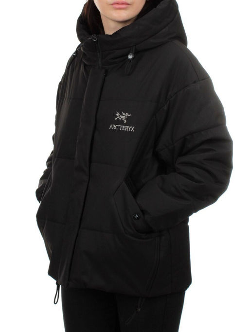 282 BLACK Куртка зимняя облегченная женская (верблюжья шерсть)