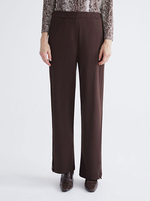 B?y?k Beden Beli Lastikli Kad?n Pantolon