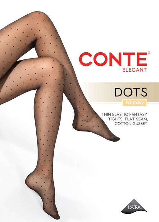 Колготки фантазийные CONTE DOTS Колготки в горошек grafit - Conte elegant фото 7