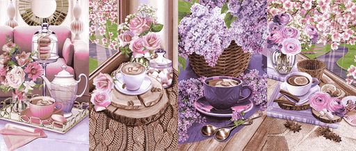 Полотенце вафельное 34х60, арт.115-Весенний кофе - Bravo фото 2