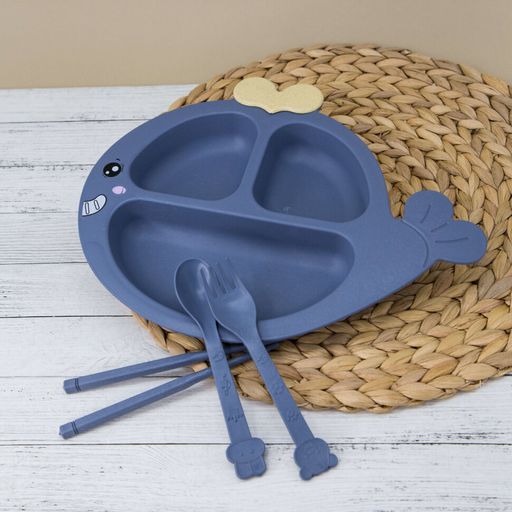 Тарелка "Whale", blue