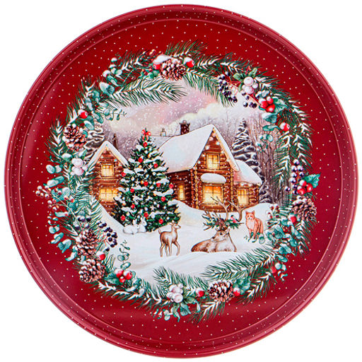 Поднос сервировочный "Новый год" 33*2,1 см 898-132