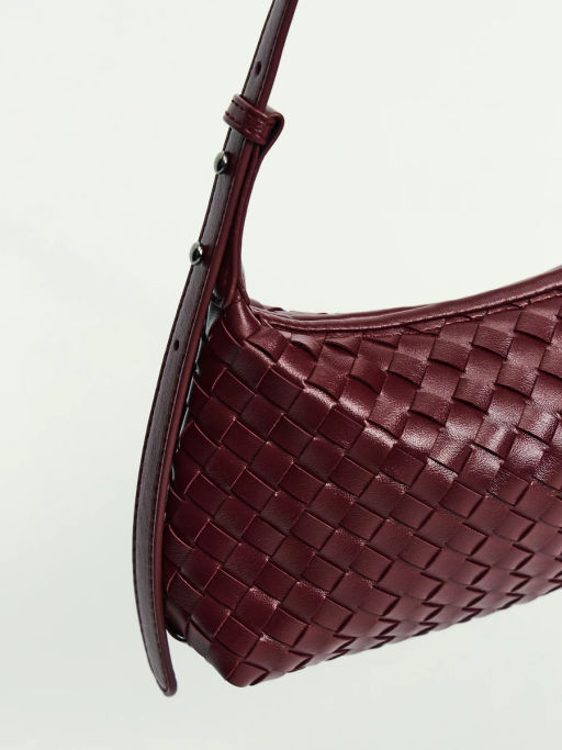 Сумка-хобо с плетением / Zarina  фото 3