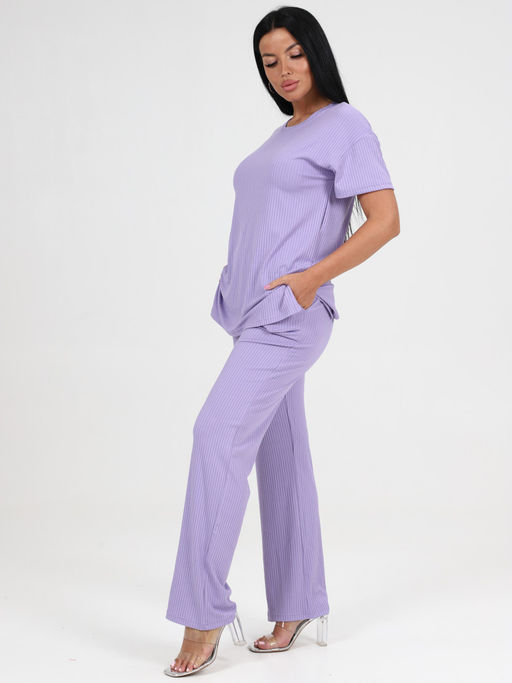 423 ПИЖАМА ЖЕНСКАЯ (брюки) (Сирень) - А-дина фото 4