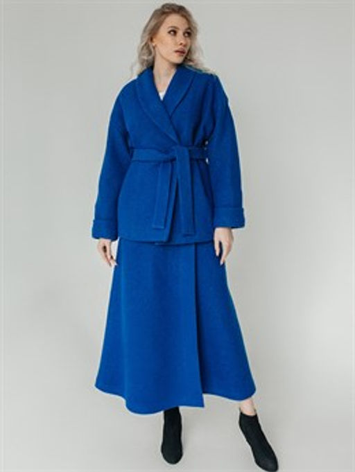 Юбка валяная шерсть, льносодержащая ткань - Волтри фото 4