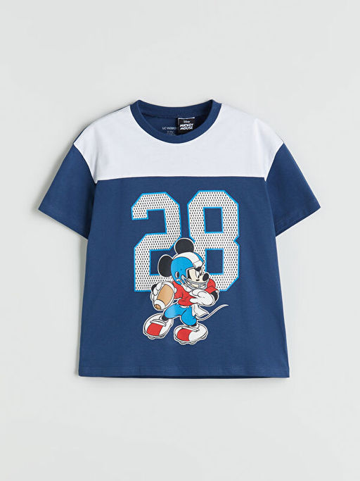 Mickey Mouse Bask?l? Erkek ?ocuk Ti??rt
