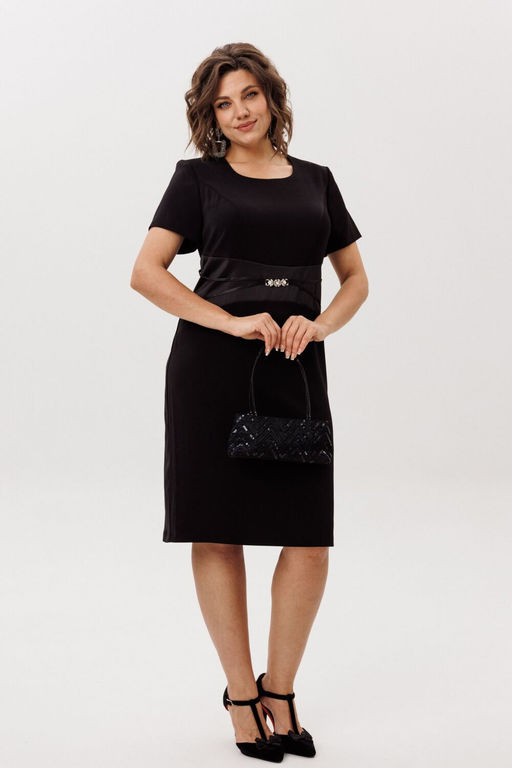 Платье ANELLI 1761 черный лебедь  фото 5