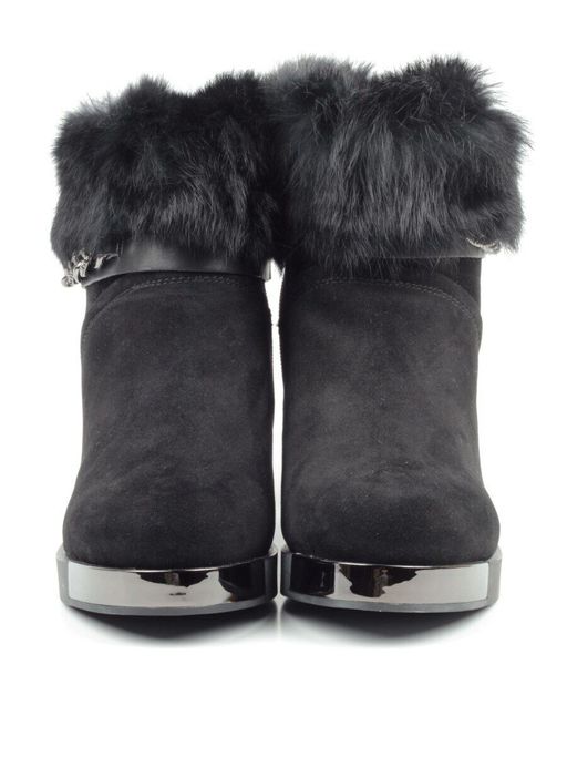 04-206W-8Y1 8J33M Ботинки зимние женские (натуральная замша, натуральный мех) - Фабричный китай фото 9