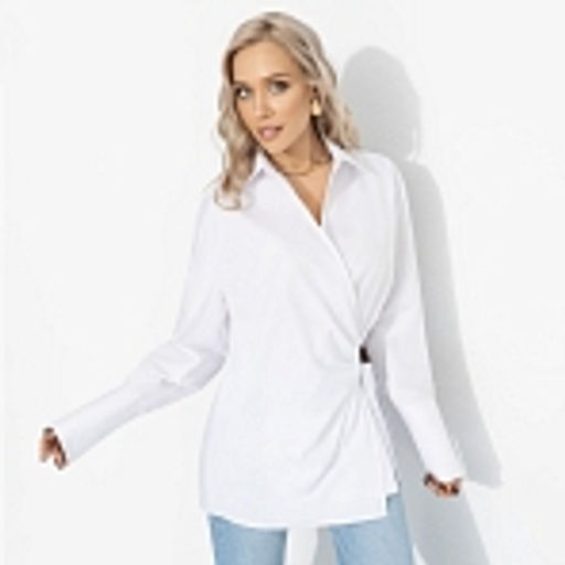 Рубашка на запах из хлопка, Переиграла всех - Charutti фото 9