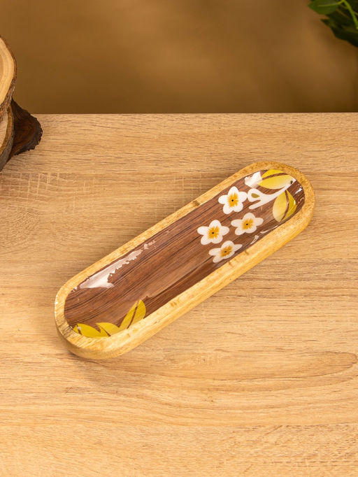 Подставка под благовония «Орхидея», 26×8×2.5 см, манговое дерево